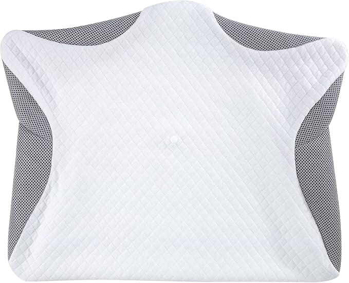 Taie d'oreiller de Rechange Lavable en Machine, Respirant NuitZen Gris 