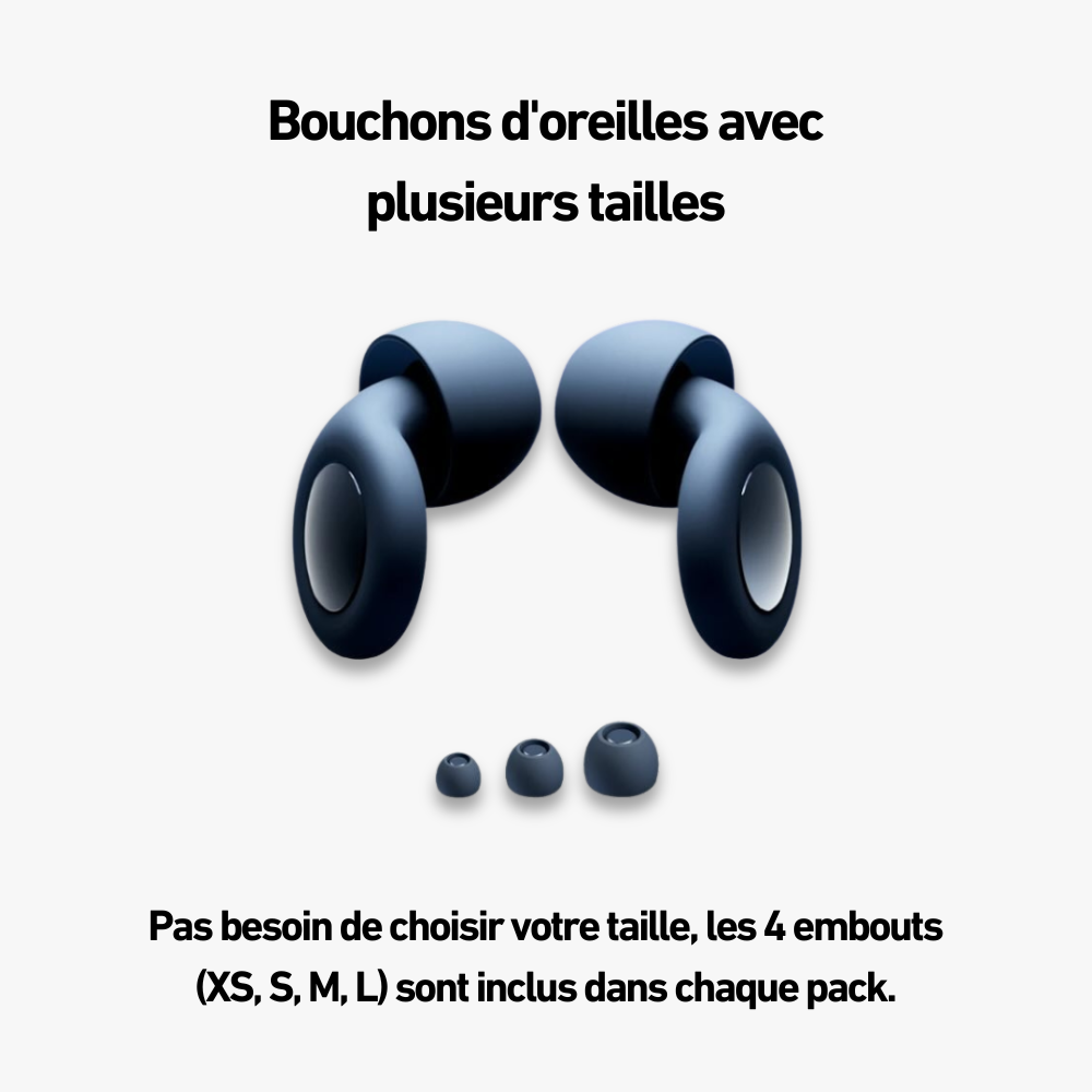 Bouchon d'oreilles Haute Qualité + Boîtier Offert